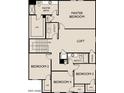 Upstairs floor plan featuring Primary bedroom and Primary bath, plus loft and bedrooms at 15515 W Deanne Dr, Waddell, AZ 85355