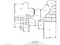 Detailed floor plan showcasing the layout of the home with dimensions and room names at 24615 S 182Nd Pl, Gilbert, AZ 85298