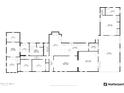 Detailed floor plan showcasing the layout of the house, including room dimensions and spatial relationships at 12423 N 64Th St, Scottsdale, AZ 85254