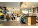 Open-concept living room featuring marble floors, modern furnishings, and expansive views at 140 E Rio Salado Pkwy # 1006, Tempe, AZ 85281