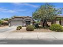 Inviting single-story home with a two-car garage and mature landscaping at 4332 E Cassia Ln, Gilbert, AZ 85298