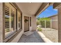 Charming front porch featuring decorative wreath and easy access to outdoor area at 4332 E Cassia Ln, Gilbert, AZ 85298