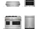 Stainless steel kitchen appliances including gas range, range hood, microwave, and dishwasher at 11045 N Hershey St, Surprise, AZ 85388