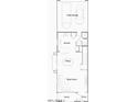 Detailed floor plan showing the layout of the first floor, including the kitchen, great room, dining area, and garage at 9735 W Catalina Dr, Phoenix, AZ 85037