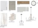 Image displays various interior design elements like cabinets, flooring, and lighting fixtures to inspire a buyer at 17574 W Monroe St, Goodyear, AZ 85338