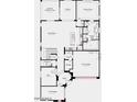 Layout of the first floor with a large great room and kitchen area at 10205 W Weldon Ave, Avondale, AZ 85392