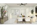 Bright and open living room featuring stylish furniture and decor at 17403 W Swayback Pass, Surprise, AZ 85387
