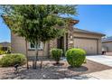 Charming home featuring a well-maintained front yard and a two-car garage at 41825 W Mesquite Rd, Maricopa, AZ 85138