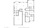 Detailed floor plan showcasing the layout of the home, including bedrooms, living spaces, and kitchen at 16158 W Coronado Rd, Goodyear, AZ 85395