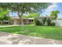 Charming single-story home with mature shade tree, lush front lawn, and attached carport at 302 E Orange Dr, Phoenix, AZ 85012