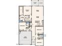 A detailed floor plan of the house showing four bedrooms, three bathrooms and a two-car garage at 39965 W Sparks Ln, Maricopa, AZ 85138