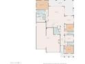 Detailed floor plan featuring the room dimensions of a home's bedrooms, bathrooms, living room, kitchen and garage at 11334 S 52Nd Ln, Laveen, AZ 85339