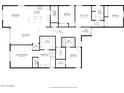 Detailed floorplan showcasing the layout of the home, including room dimensions at 22568 E Rosa Rd, Queen Creek, AZ 85142