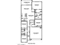 Detailed floor plan showcasing the layout of the home, including bedrooms, bathrooms, and living areas at 1342 W Hess Ave, Coolidge, AZ 85128
