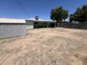 Large backyard with storage shed and room to create an outdoor oasis at 2937 W Marshall Ave, Phoenix, AZ 85017