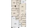 Detailed floor plan showcasing a spacious layout with four bedrooms and a large great room at 7709 W Saddlehorn Rd, Peoria, AZ 85383