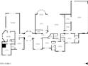 Detailed floor plan showcasing spacious layout with dimensions of each room at 5827 S Marin Ct, Gilbert, AZ 85298