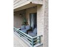 Balcony with stylish outdoor seating, plants, and a tranquil atmosphere, ideal for unwinding and enjoying the view at 7777 E Main St # 227, Scottsdale, AZ 85251