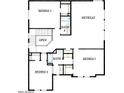 Second floor plan showcasing bedrooms 3, 4, and 5, two bathrooms, and a spacious retreat area at 1964 W Rowel Rd, Phoenix, AZ 85085