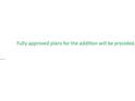 Text outlining that fully approved plans for the addition will be provided at 3125 N 82Nd Pl, Scottsdale, AZ 85251