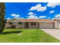 Inviting single-story home featuring a well-maintained lawn and a classic architectural style at 3814 W El Camino Dr, Phoenix, AZ 85051