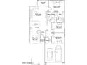 Detailed floor plan showcasing the layout of this spacious three-bedroom home at 23398 W Sonrisas St, Buckeye, AZ 85326