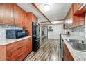 Efficient kitchen with modern appliances, granite countertops, and ample cabinet space at 33601 N Rifleman Rd, Cave Creek, AZ 85331