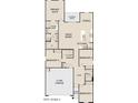 Floor plan featuring 4 bedrooms, 2 bathrooms, a great room, a kitchen, a dining room, and a two-car garage at 47705 W Moeller Rd, Maricopa, AZ 85139