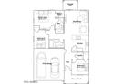 Detailed floor plan showcasing the layout of the home, including bedrooms, bathrooms, and living spaces at 5040 S 234Th Ave, Buckeye, AZ 85326