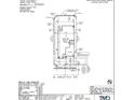 Detailed site plan showcasing property lines, building setbacks, and notable easements at 5408 W Sweet Pea Ter, Laveen, AZ 85339