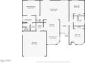 Detailed floorplan showcasing the layout of the house, including dimensions of rooms and placement of features at 6126 W Paradise Ln, Glendale, AZ 85306