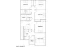 Second floor plan featuring four bedrooms, including owner's suite with walk-in closet at 23178 W Marguerite Ave, Buckeye, AZ 85326