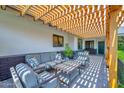 Outdoor covered patio offers space for comfortable seating and entertaining at 8730 E Montecito Ave, Scottsdale, AZ 85251