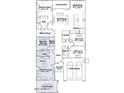 Detailed floorplan showcasing the layout of the home including bedrooms, kitchen, and living spaces at 17539 W Victory St, Goodyear, AZ 85338