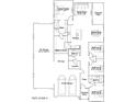 Detailed floor plan showcasing the layout of the house with 4 bedrooms and a 3-car garage at 26391 N 79Th Dr, Peoria, AZ 85383