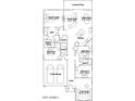 Detailed floor plan showcasing the layout of the home, including bedrooms, bathrooms, and living areas at 7842 W Tether Trl, Peoria, AZ 85383