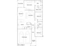 Detailed floor plan showcasing the layout, including bedrooms, bathrooms, and living spaces at 14930 W Buckskin Trl, Surprise, AZ 85387