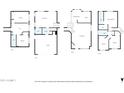 Detailed floor plan showcasing the layout of the home's multiple levels and room configurations at 1903 E Jasper Dr, Chandler, AZ 85225