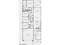 Detailed floor plan showcasing a primary suite, multiple bedrooms, an open-concept living area, and a 2-car garage at 10859 E Tillman Ave, Mesa, AZ 85212