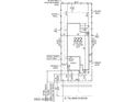 A lot plan with backyard, driveway, service garage, and dimensions, including placement along E. Tillman Avenue at 10859 E Tillman Ave, Mesa, AZ 85212