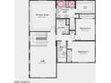 Detailed second floor plan featuring a primary suite, three additional bedrooms, a loft, and a laundry room at 10860 E Tiburon Ave, Mesa, AZ 85212