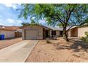 Cozy home with a xeriscaped yard, attached garage, and a mature shade tree at 1926 E Sandra Ter, Phoenix, AZ 85022