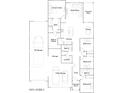 Detailed floor plan showcasing the layout of the home, including the kitchen and bedrooms at 32452 N Cherry St, San Tan Valley, AZ 85143