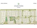 Community site map showcasing the layout of homes, amenities, and streets within the neighborhood at 39640 N Kaden Ln, San Tan Valley, AZ 85140