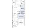 Detailed floorplan showcasing the layout with bedrooms, kitchen, living area, and garage at 4571 E French Rd, San Tan Valley, AZ 85143