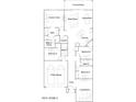 Detailed floorplan showcasing the layout of the bedrooms, bathrooms, kitchen, and living spaces at 1516 W Ridge Rd, Apache Junction, AZ 85120