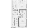First floor plan featuring kitchen, dining, great room, laundry, tandem space, and garage at 32487 N 122Nd Ave, Peoria, AZ 85383