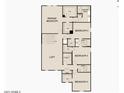 Detailed second-floor plan featuring primary bedroom, additional bedrooms, and a loft area for flexible living space at 29647 N Oak Dr, Florence, AZ 85132