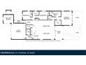 Detailed floor plan featuring a three bedrooms, a spacious kitchen, a living area, and an outdoor pool at 2315 W Duane Ln, Phoenix, AZ 85085