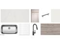 Sample kitchen finishes showing quartz countertop, stainless steel sink, and matte black faucet at 5515 W Piedmont Rd, Laveen, AZ 85339